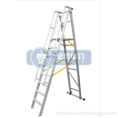 (375LBS) 2m Aluminum Alloy Folding Platform and Step Ladder